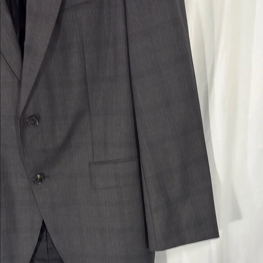 Hugo Boss Gray Wool Sport Coat Blazer Jacket 42L Notch Lapel